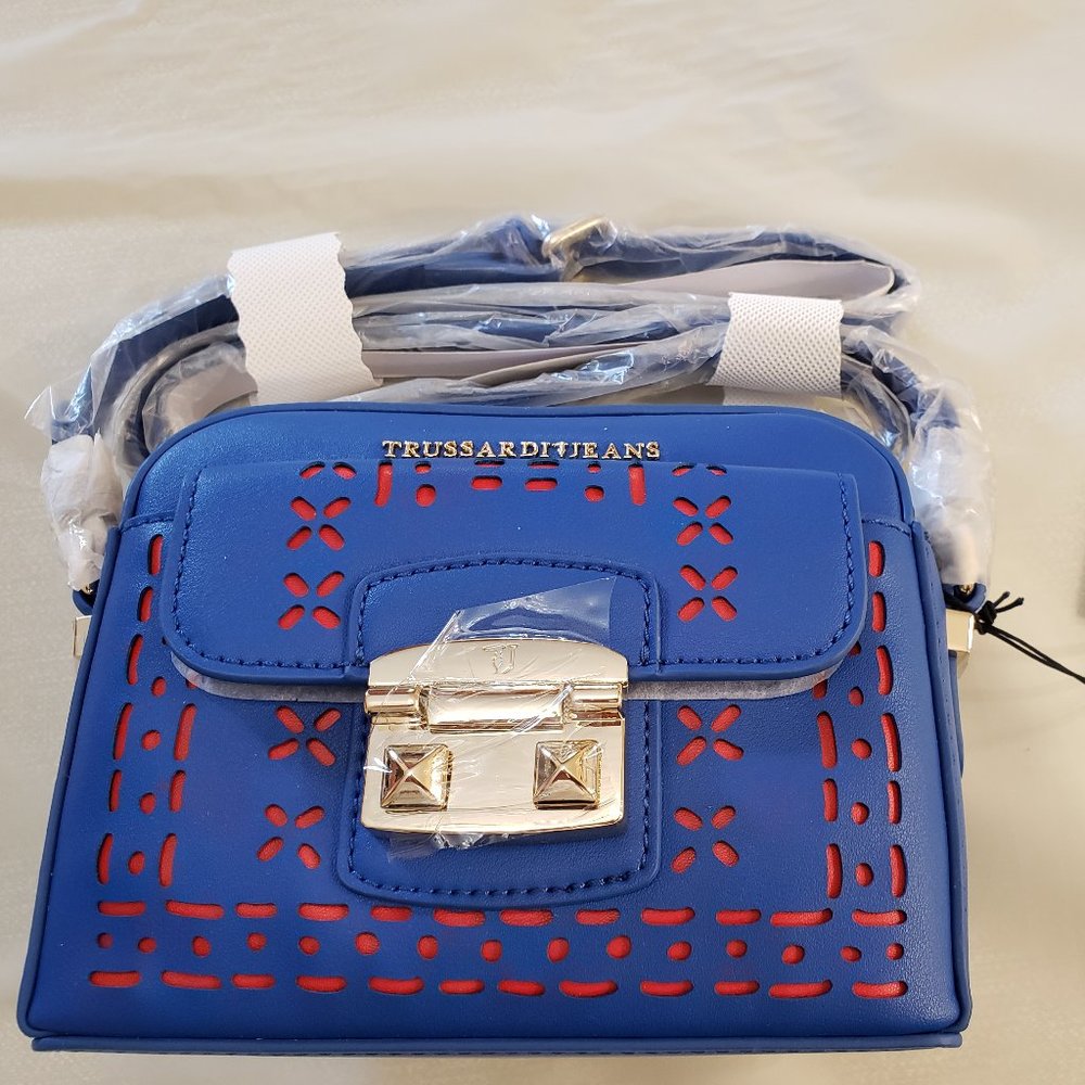 Trussardi Jeans Women's Handbag Pocketbook Shoulder Bag W/Strap